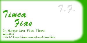timea fias business card